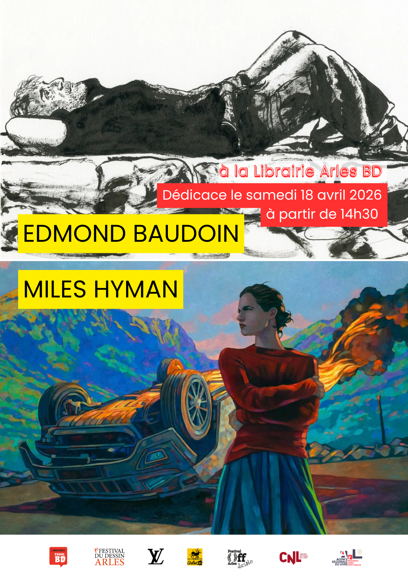 Dédicace Edmond Baudoin et Miles Hyman