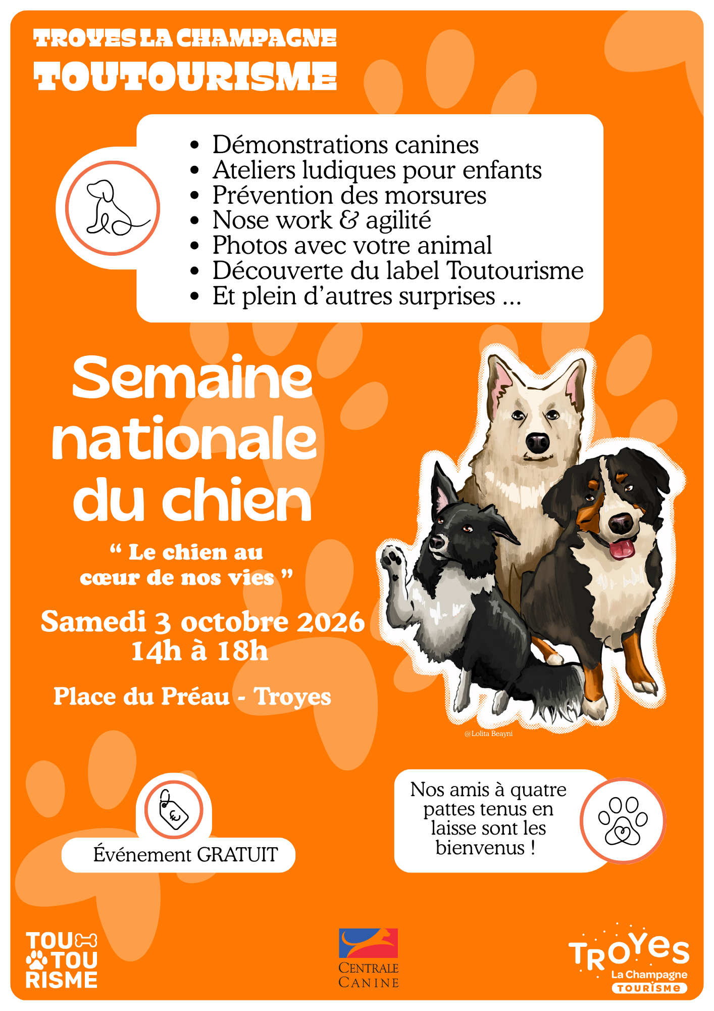 Semaine Nationale du Chien - "Le chien au cœur de nos vies"