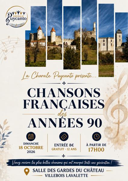 Chorale : Chansons françaises des années 90