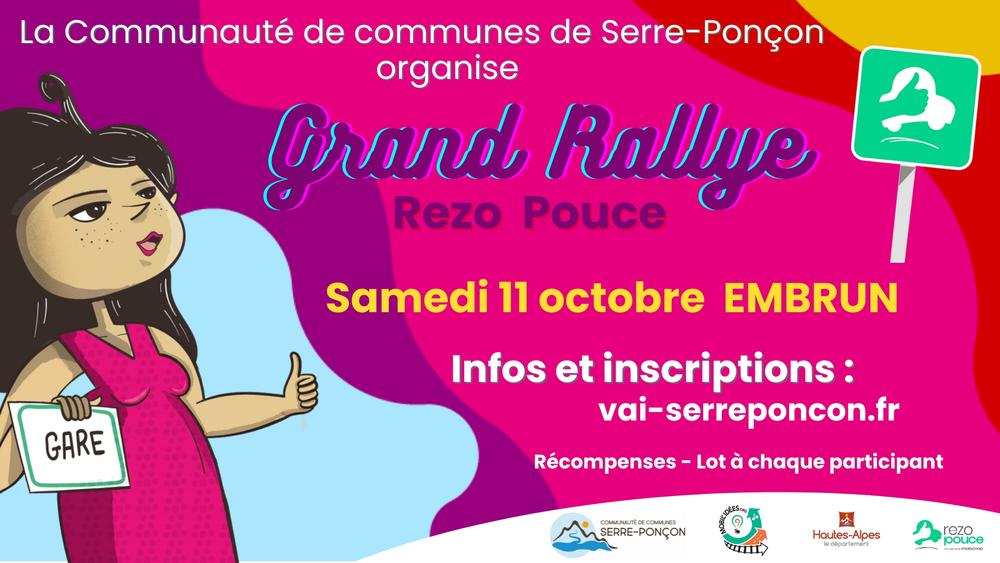 Grand rallye Rezo Pouce 'À la conquête de Serre-Ponçon… en stop !' - © CCSP Grand rallye Rezo Pouce 'À la conquête de Serre-Ponçon… en stop !' - © CCSP