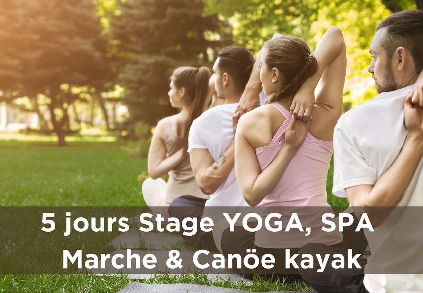 Yoga Evasion : 5 Jours Yoga, Canoë, Marche et SPA