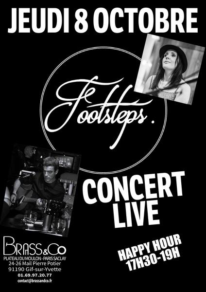 CONCERT LIVE FOOTSTEPS AU BRASS&CO