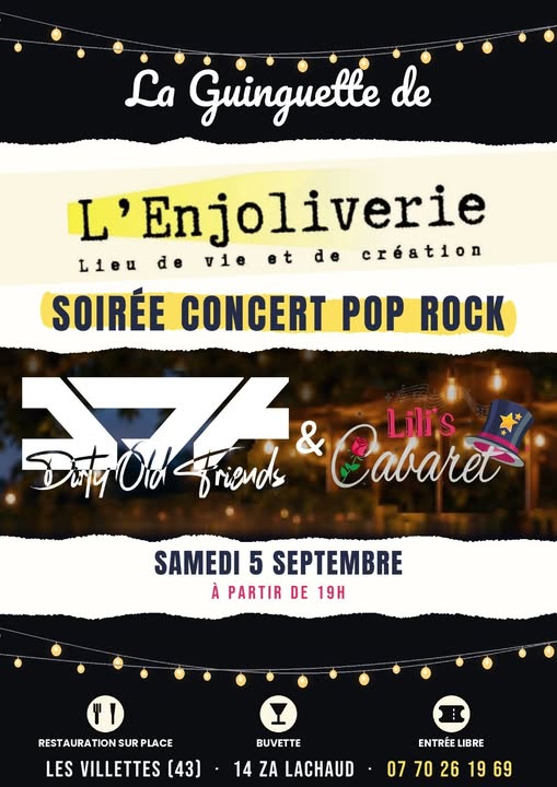 Soirée Concert Pop Rock