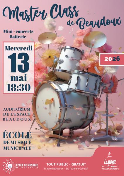 Masters Class de Beaudoux et mini-concerts