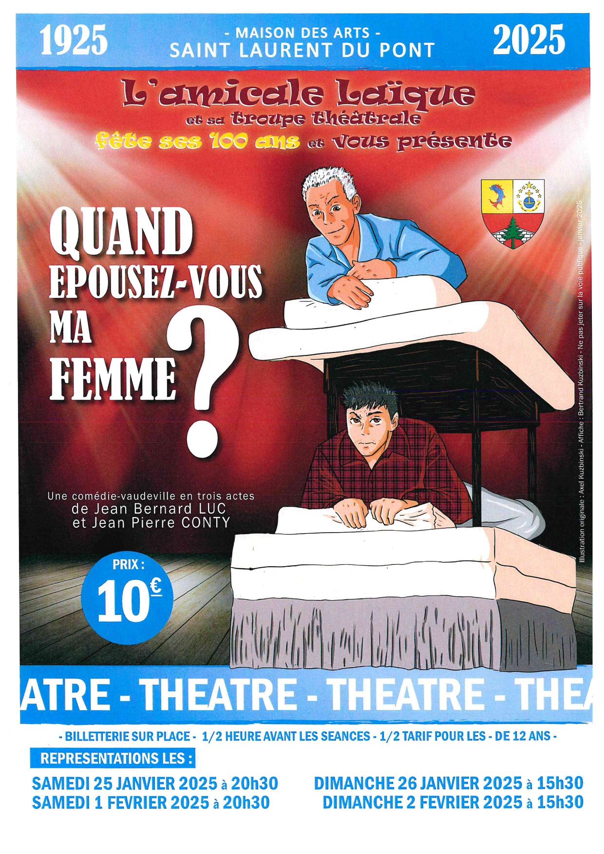 Théâtre : Quand épousez-vous ma femme ?_Saint-Laurent-du-Pont