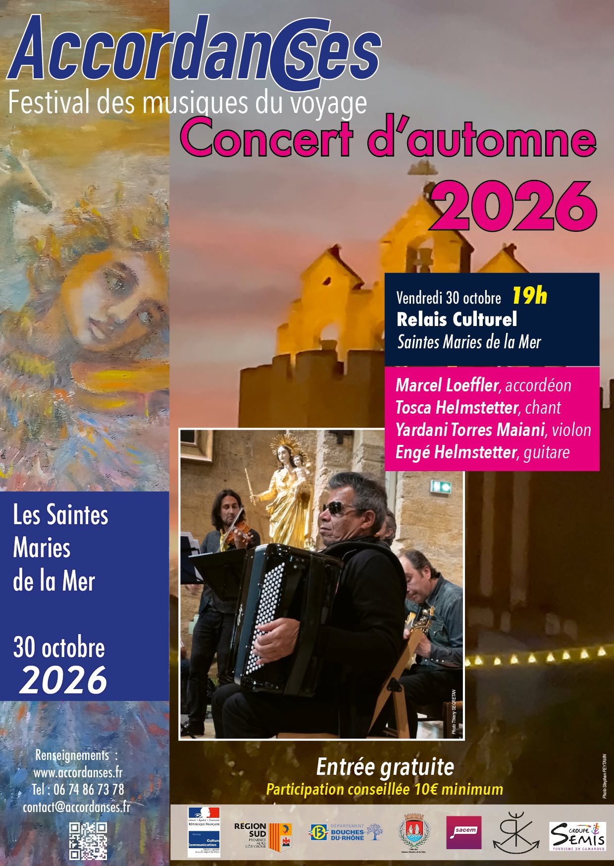 Concerts d’automne Accordanses- Festival des musiques du voyage
