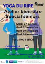 Atelier seniors - Yoga du rire Du 5 au 26 nov 2024