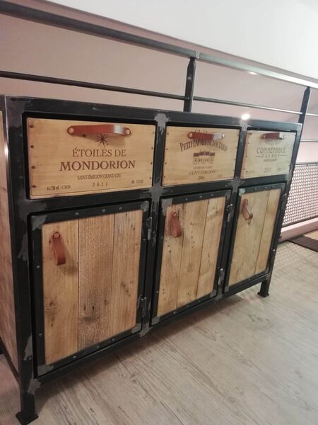 commode palettes Esprit Steel