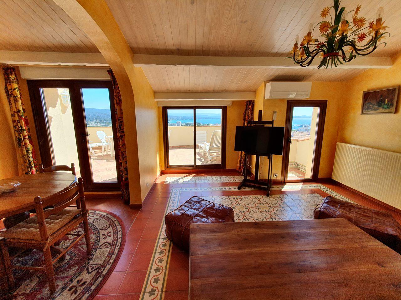 Appartement toit terrasse vue mer panoramique