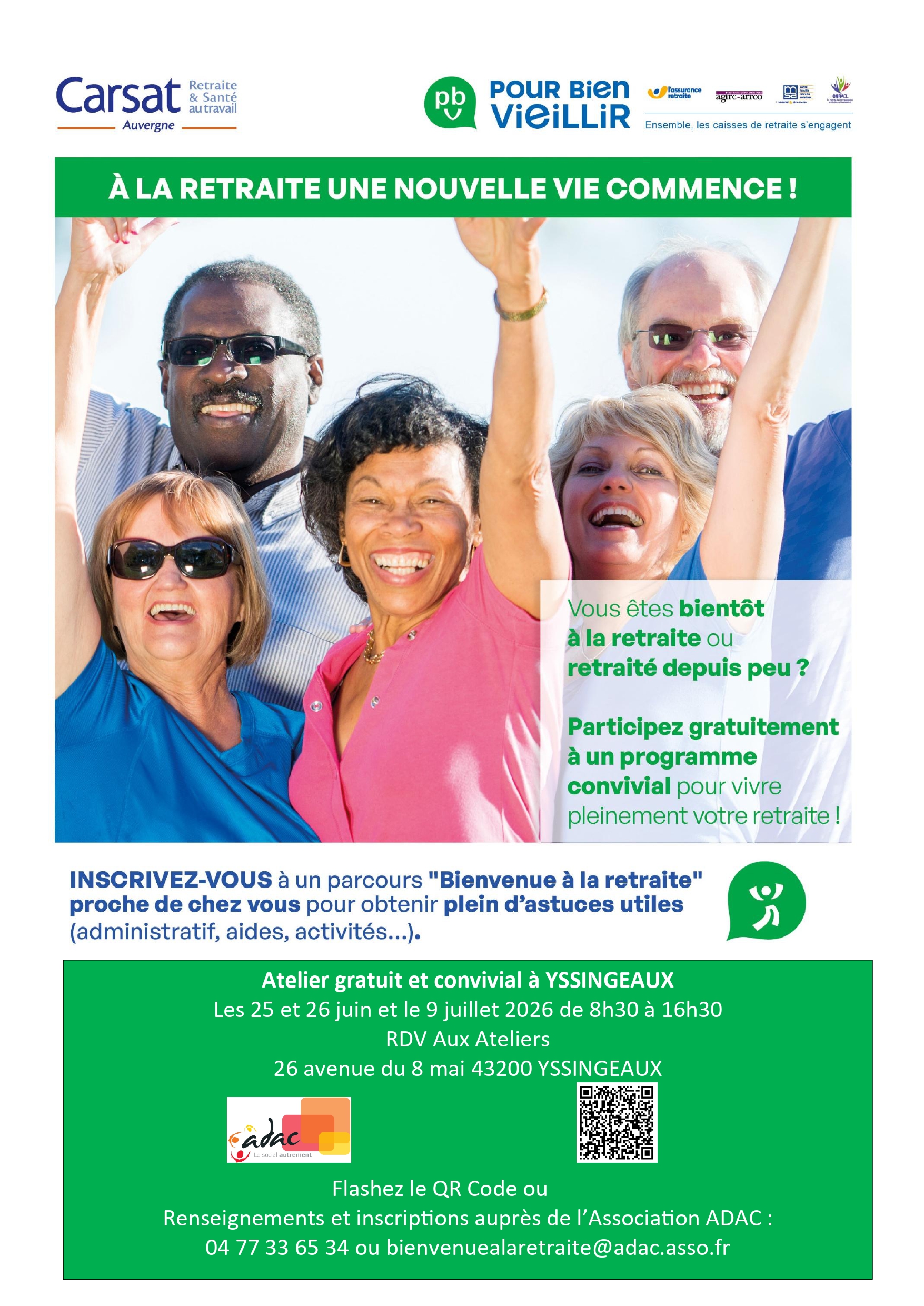 À la retraite une nouvelle vie commence !