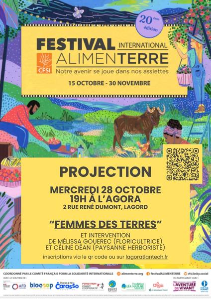 Festival AlimenTERRE - projection documentaire "Femmes des Terres"