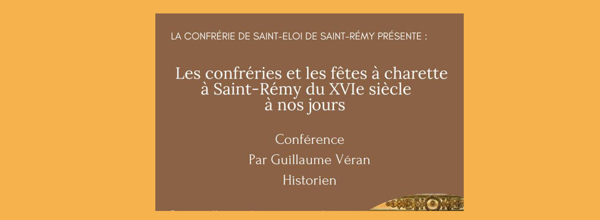 Conférence_Confrerie et fêtes à charette