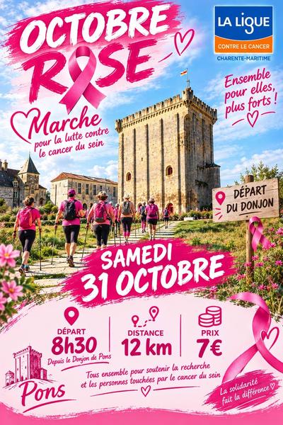 Randonnée Octobre Rose à Pons