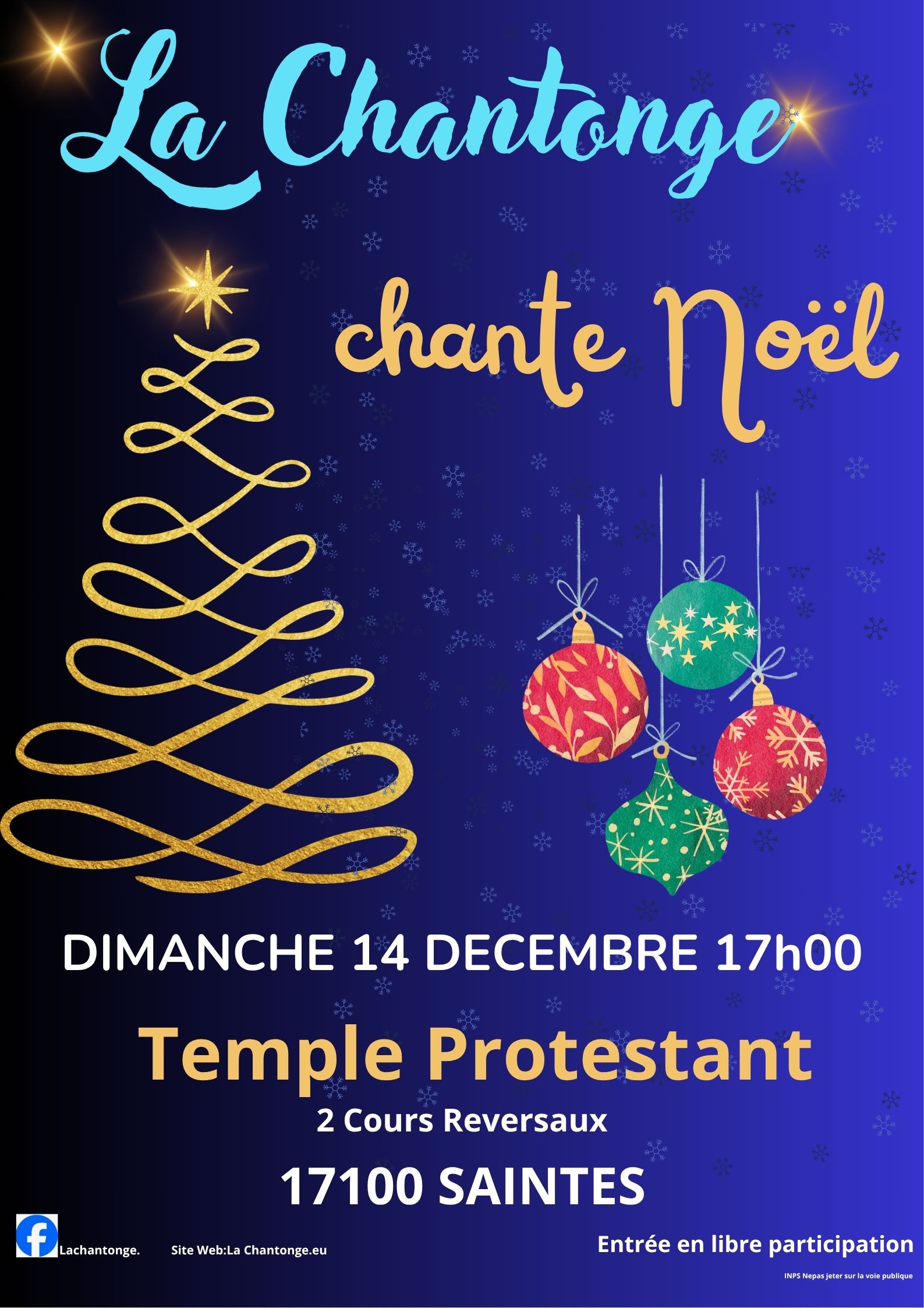 Concert de Noël de la chorale La Chantonge