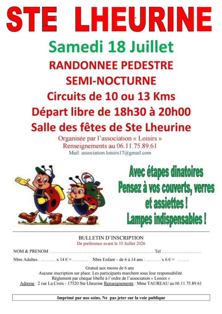 Randonnée pédestre semi-nocturne