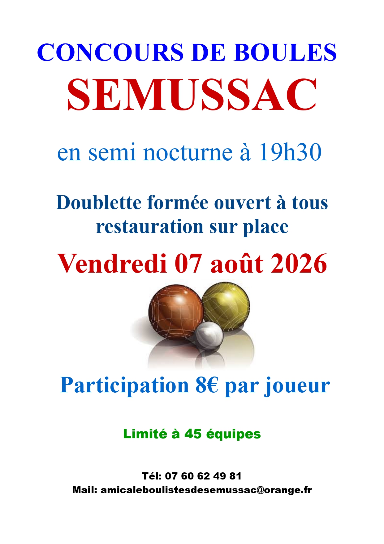 Concours de boules
