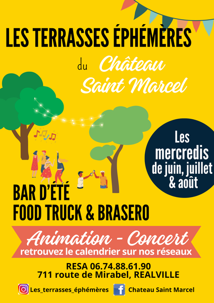 Soirée d'ouverture - Les terrasses éphémères du Château Saint Marcel