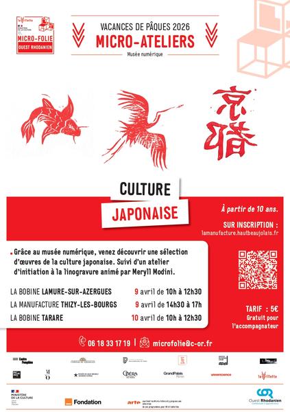 micro-atelier musée numérique - Culture japonaise - Tarare