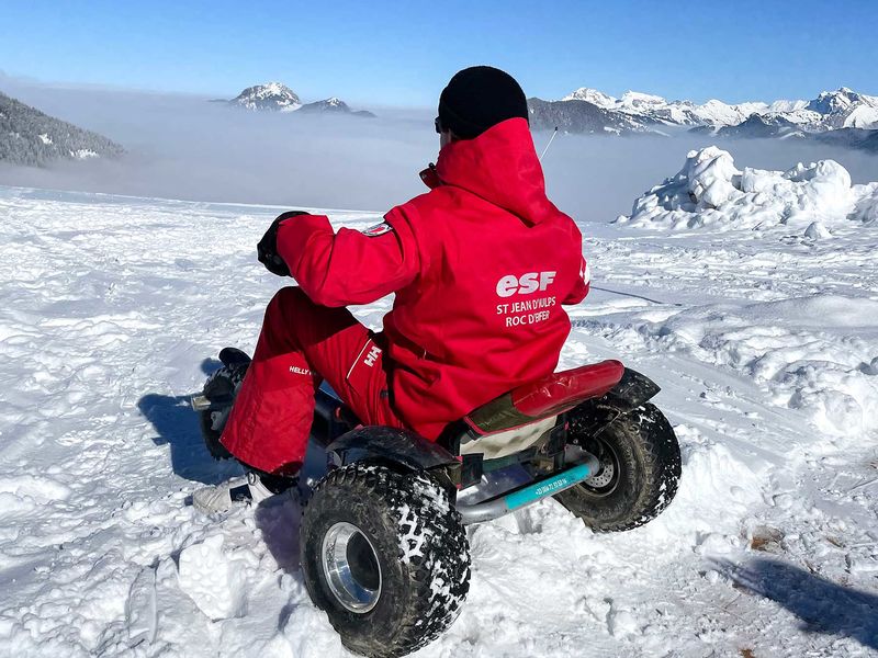 Mountain kart en hiver