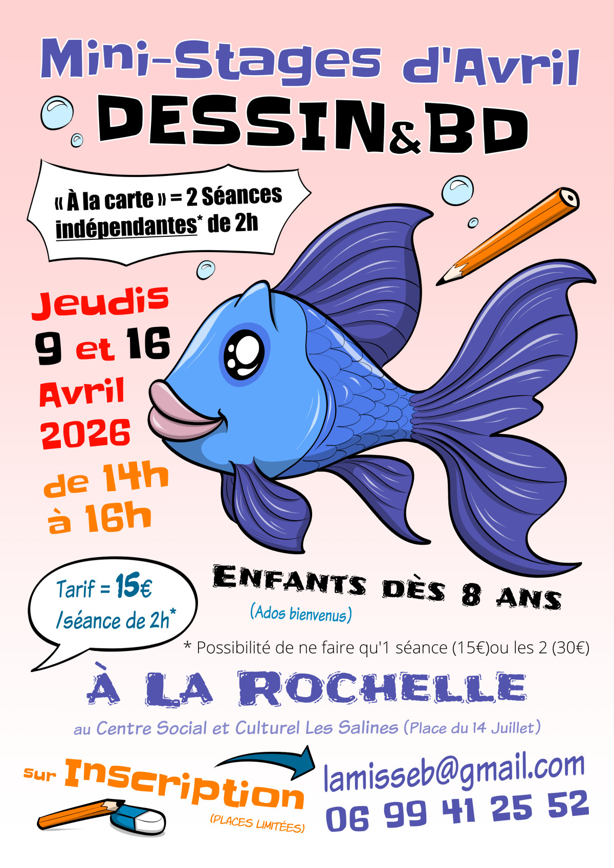 Animation - Mini-Stages Dessin & BD - Enfants & Ados