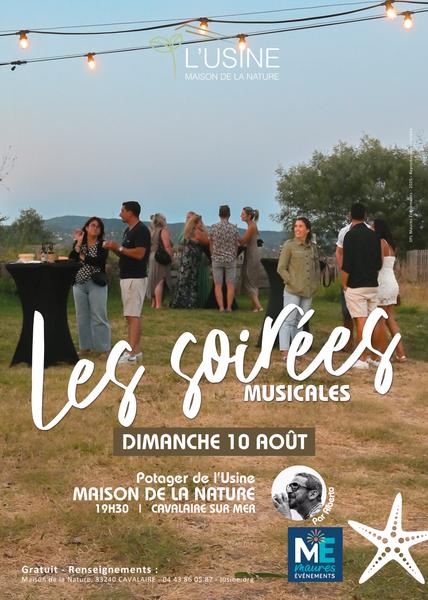 Serata musicale nell'orto con ALBERTO_Cavalaire-sur-Mer