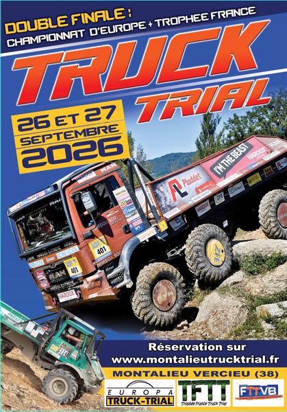 Double finale de truck trial à Montalieu