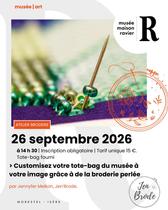 Instants à part à la Maison Ravier : Atelier broderie perlée_Morestel