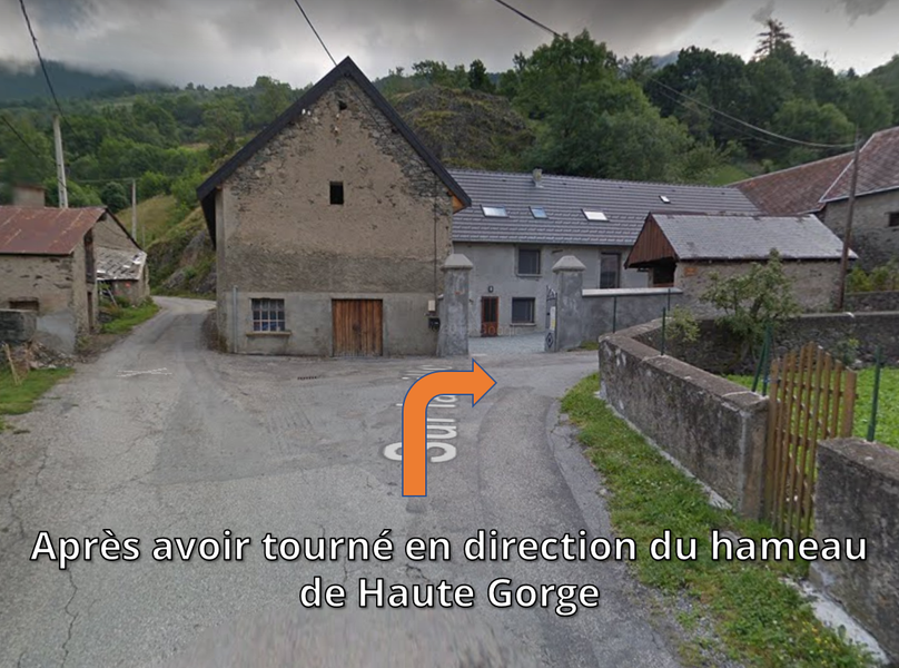 Accès Pré du Clos depuis Lavaldens - village