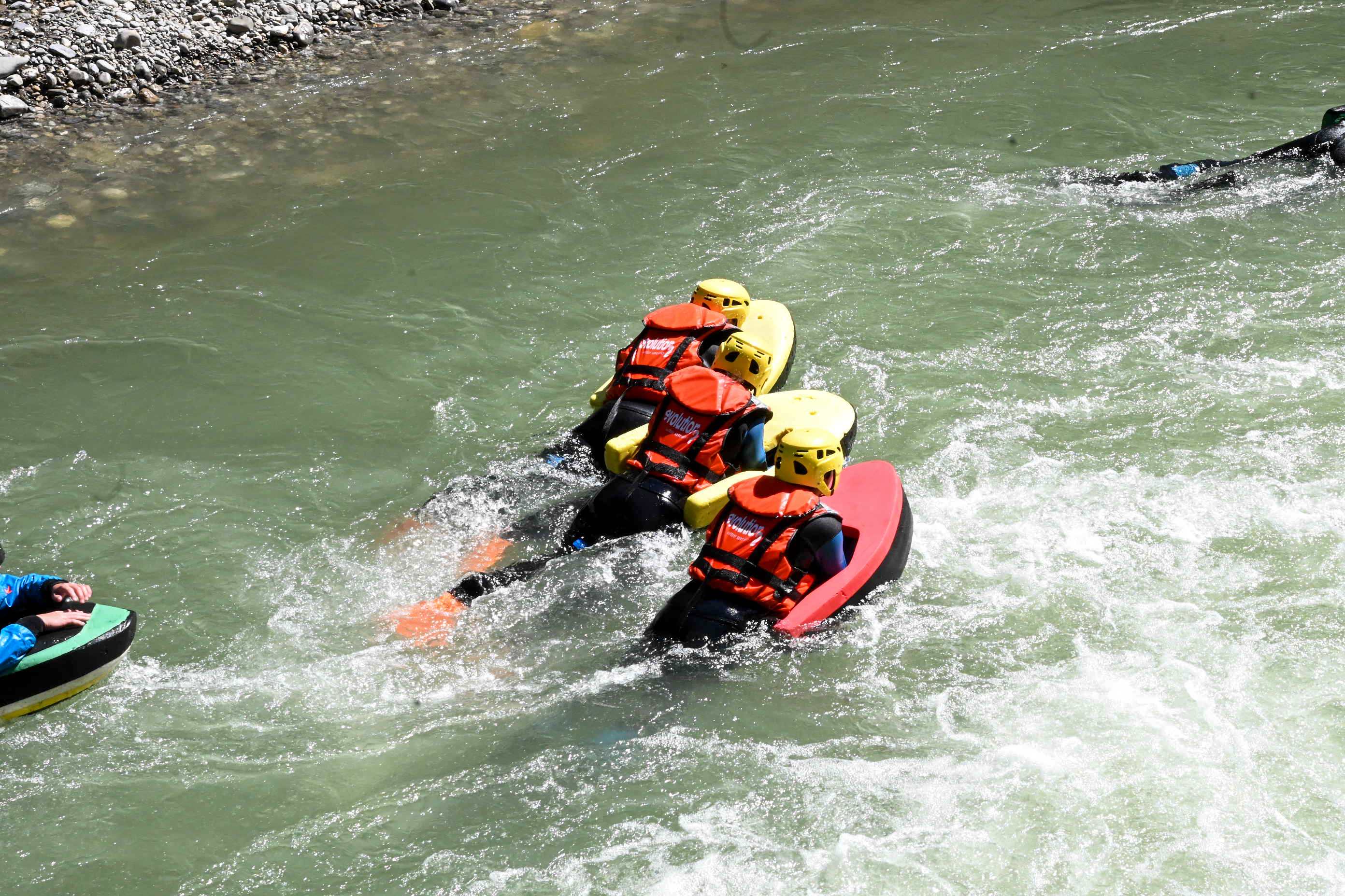 Hydrospeed sur la Dranse