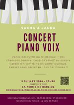 Sacha & Laura : piano-voix, une soirée d'été_La Côte-Saint-André