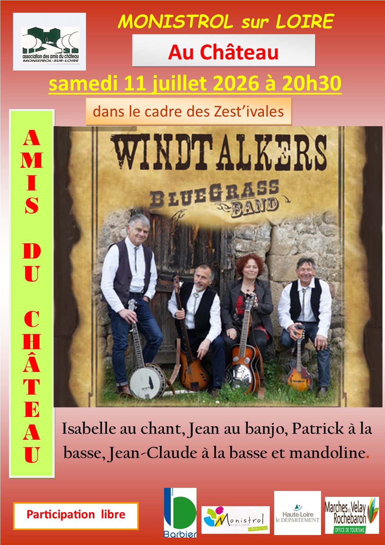 Concert Windtalkers blue grass brass band