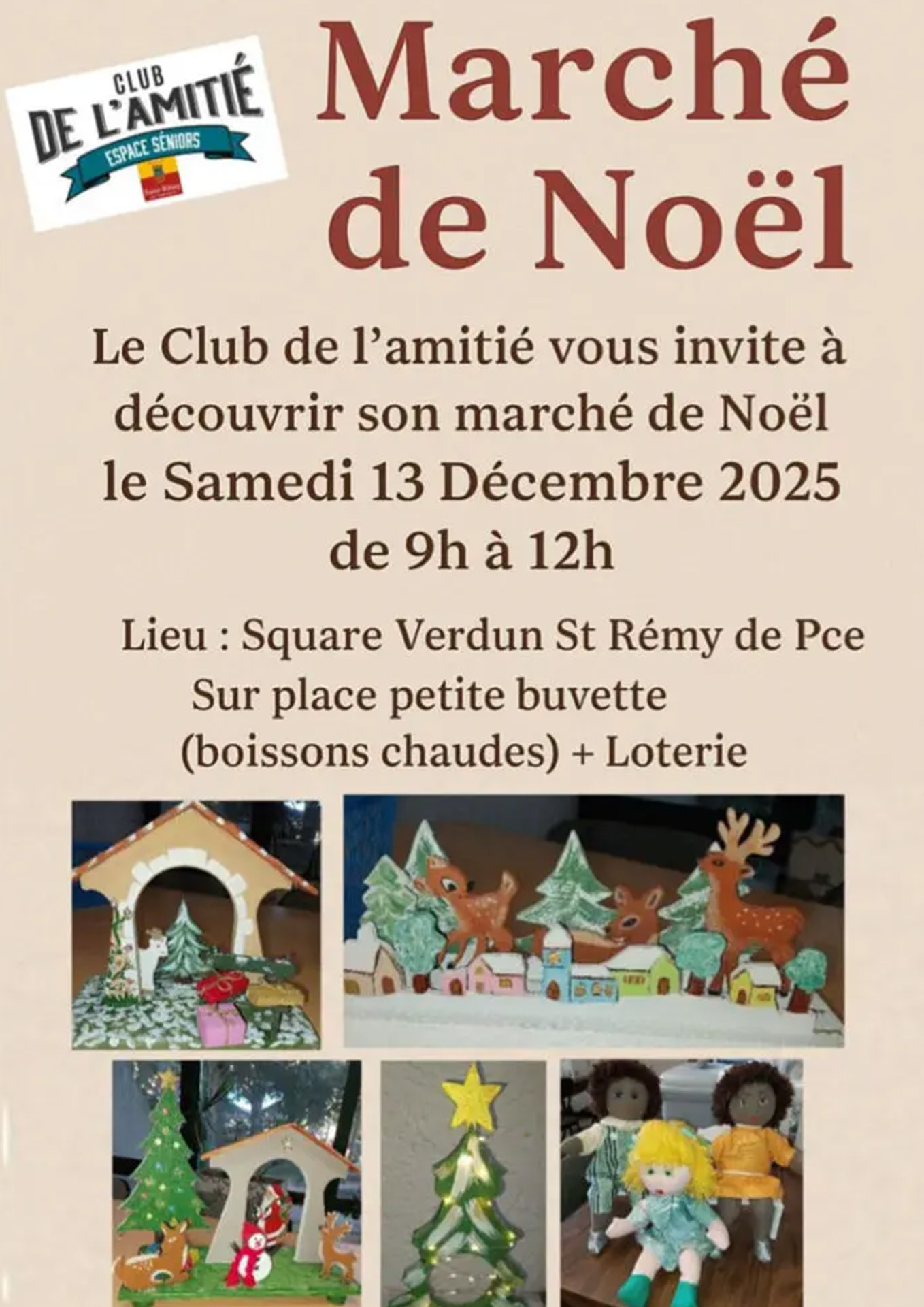 Marché de Noël du club de l'Amitié