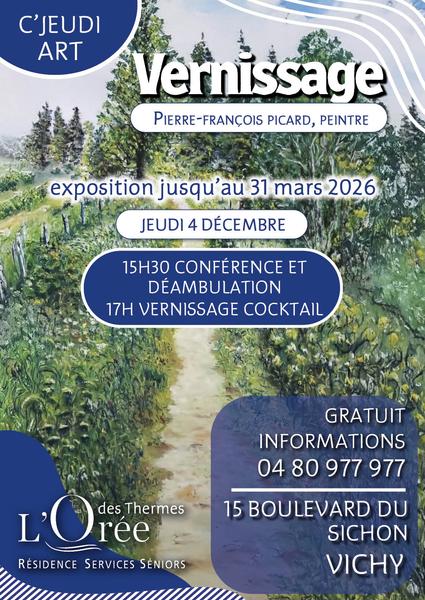 Vernissage de l'Exposition de l'artiste peintre Pierre François Picard