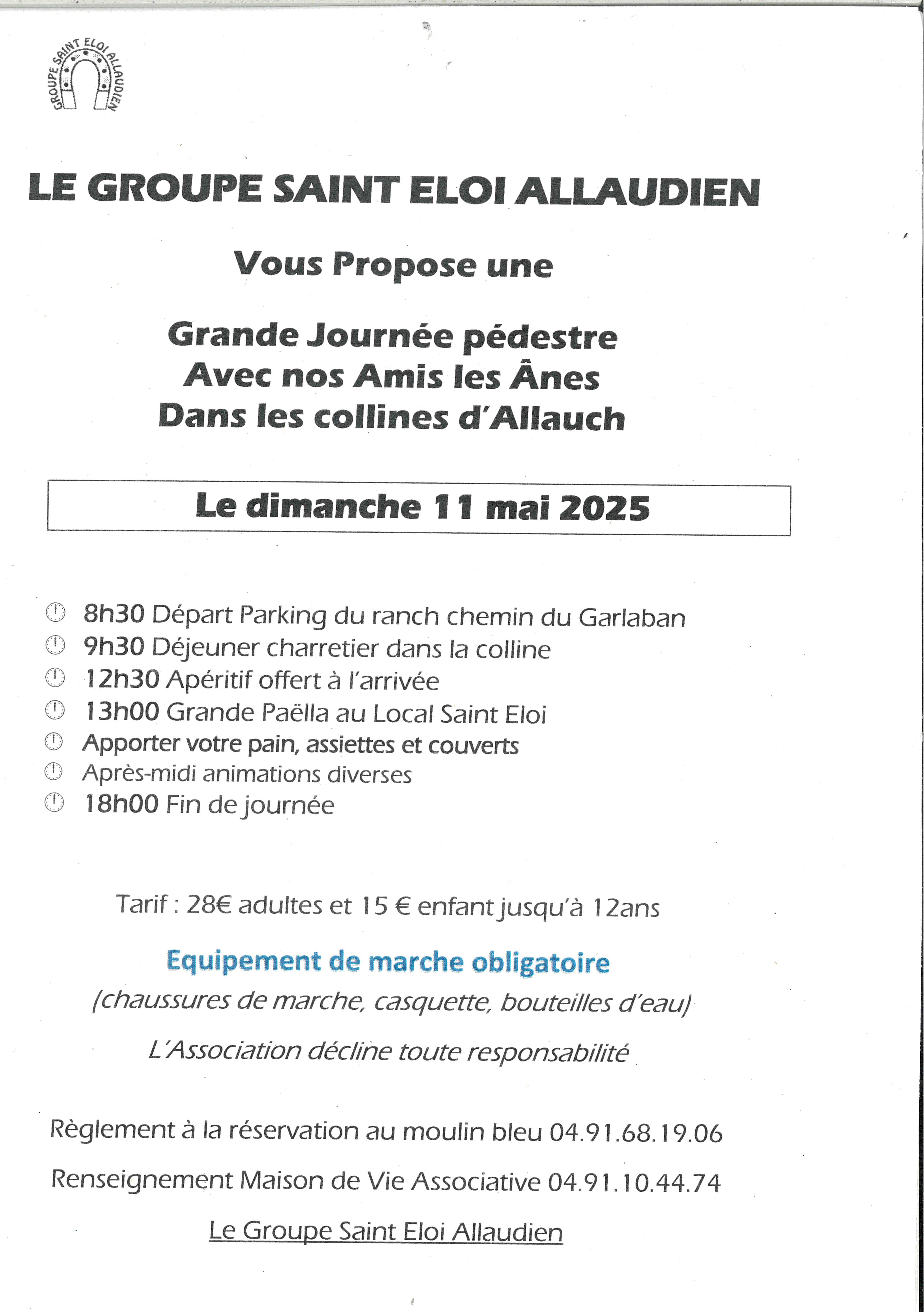 Grande journée pédestre avec nos amis les ânes