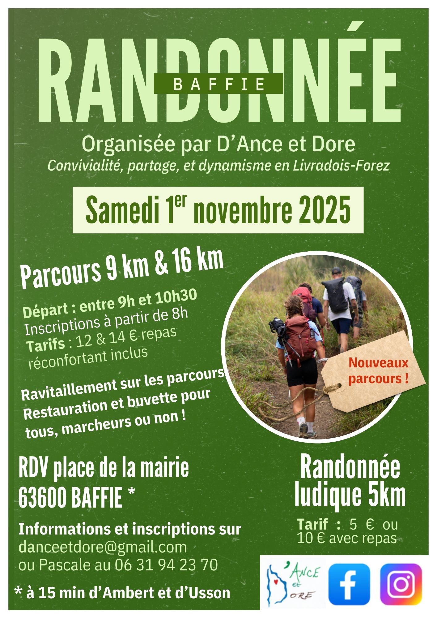 Randonnées à Baffie