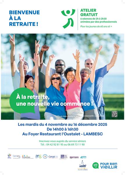 Atelier "Bienvenue à la retraite… Un nouvel élan !"