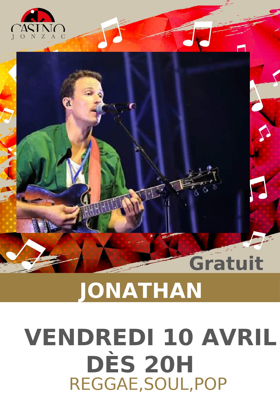 Concert de Jonathan au Casino