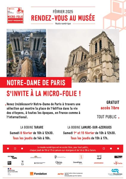 Les rendez-vous au musée : Notre-Dame de Paris s\'invite à la Micro-Folie !