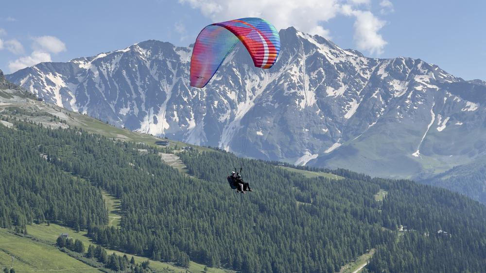 Vol parapente Valandry Ecole de Parapente des Arcs