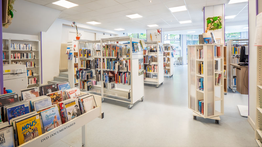 Médiathèque Les Romains - Rayonnages