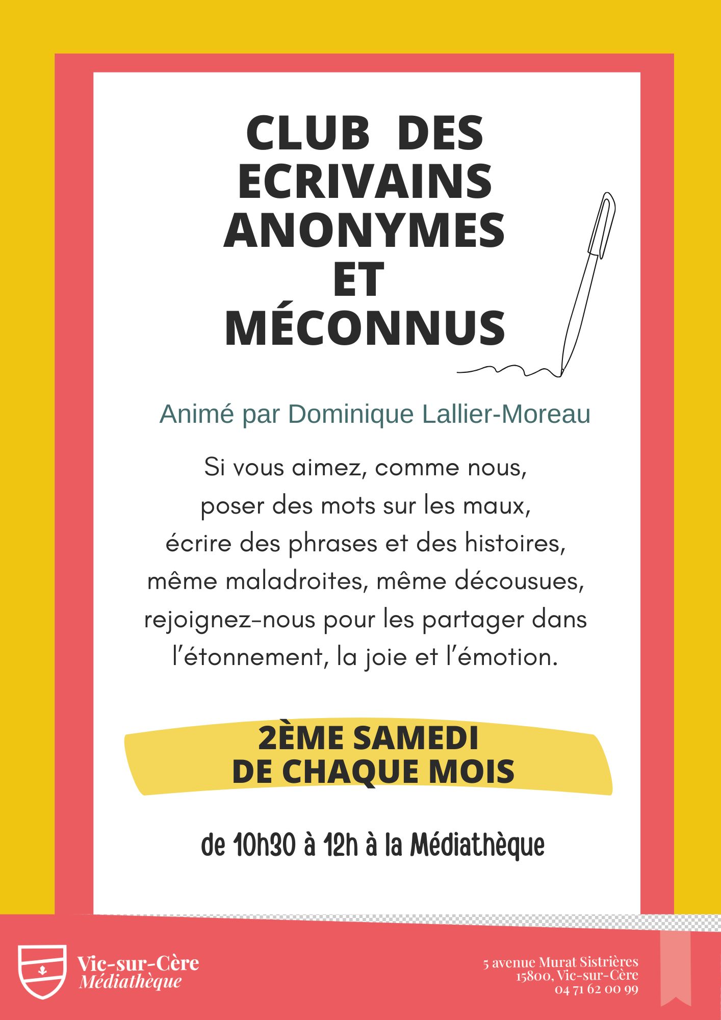 Le Club des écrivains anonymes et méconnus