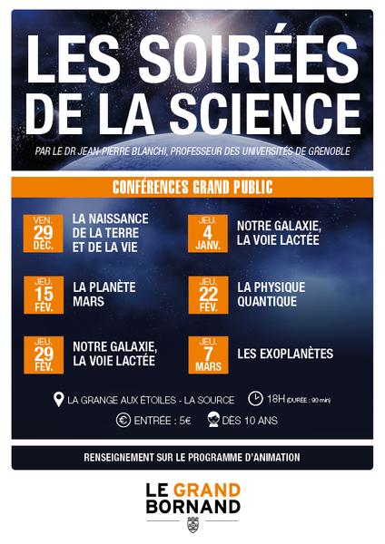 Affiche les soirées de la science