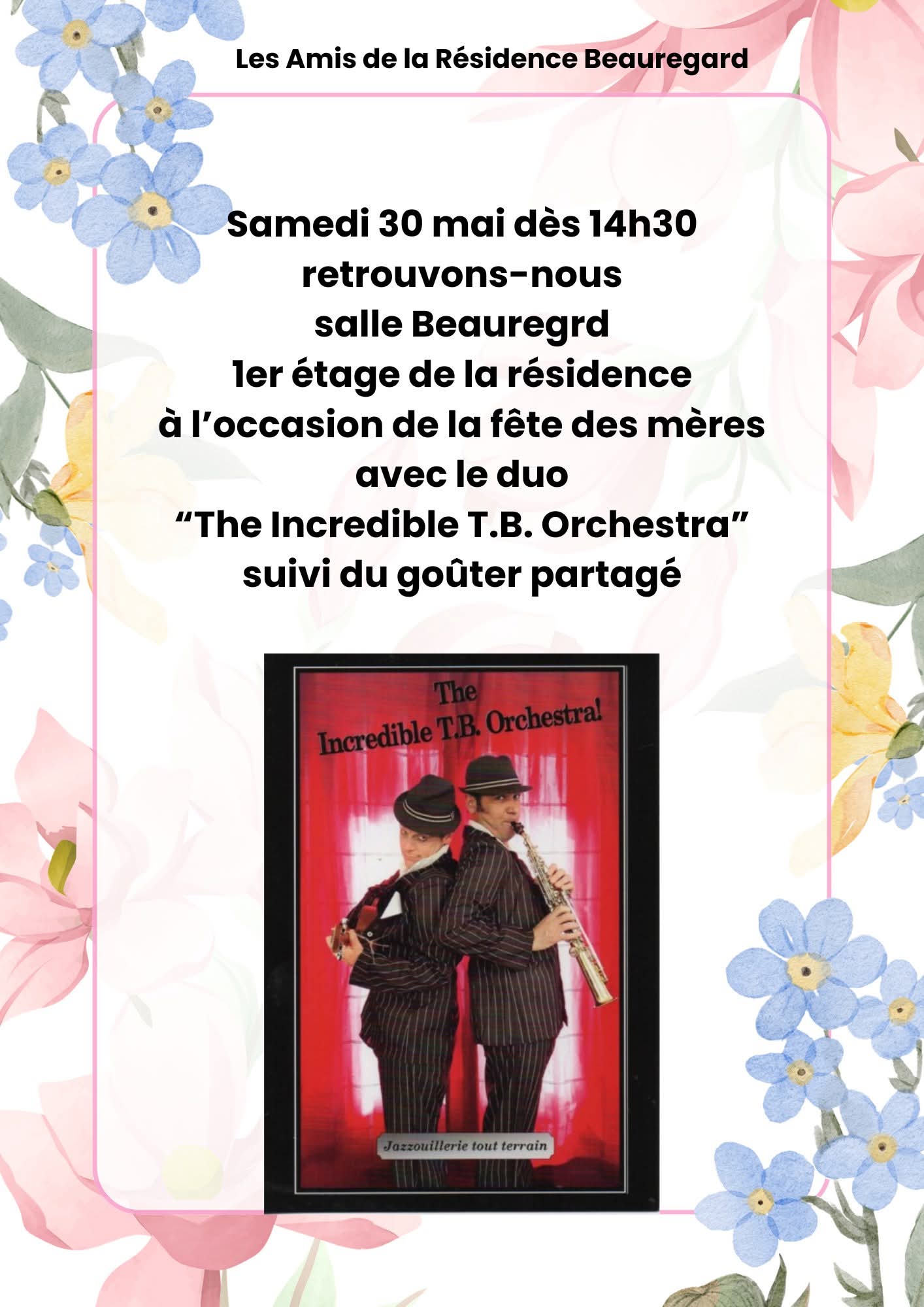 Animation spéciale "Fête des mères" : concert du duo "The Incredible T.B. Orchestra"