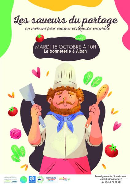 Atelier cuisine Les saveurs du partage - Le trait d'Union