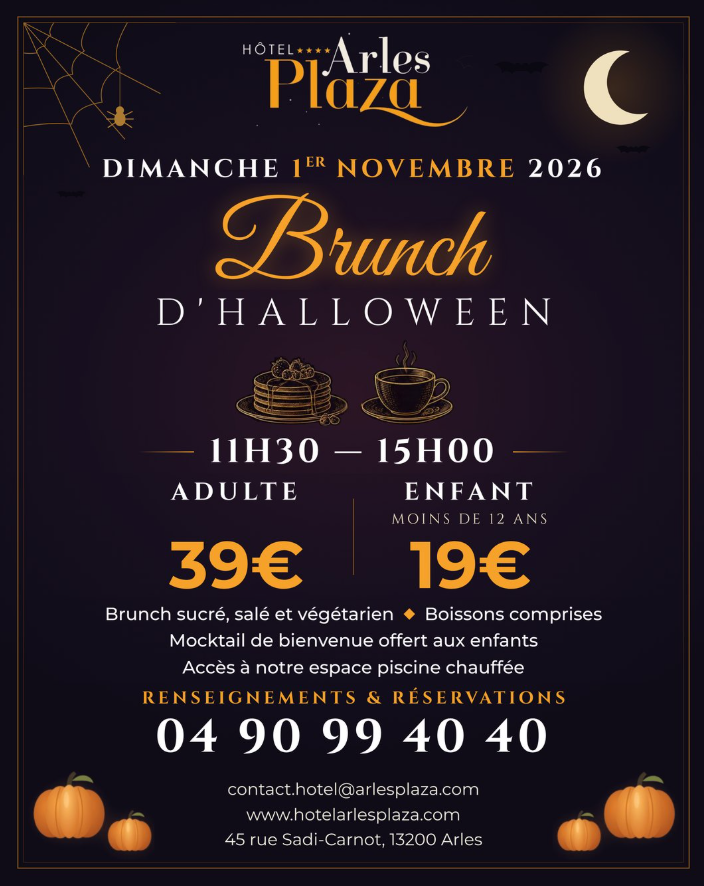 Le brunch d’halloween – Hôtel Arles Plaza