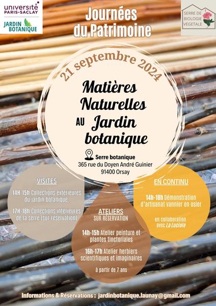 Matières Naturelles au Jardin botanique de l