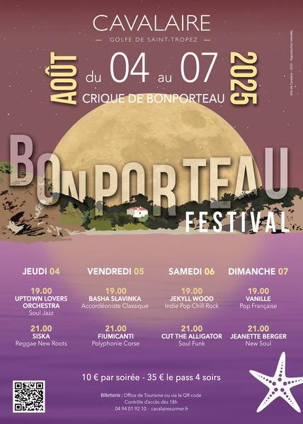 Cavalaire-Sur-Mer : BONPORTEAU FESTIVAL - 4 soirées musicales sur la plage