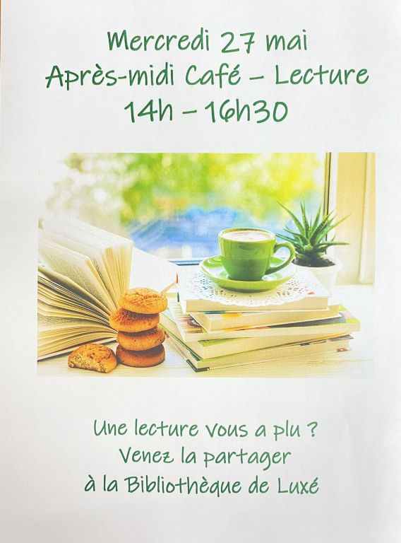 Après midi café, lecture