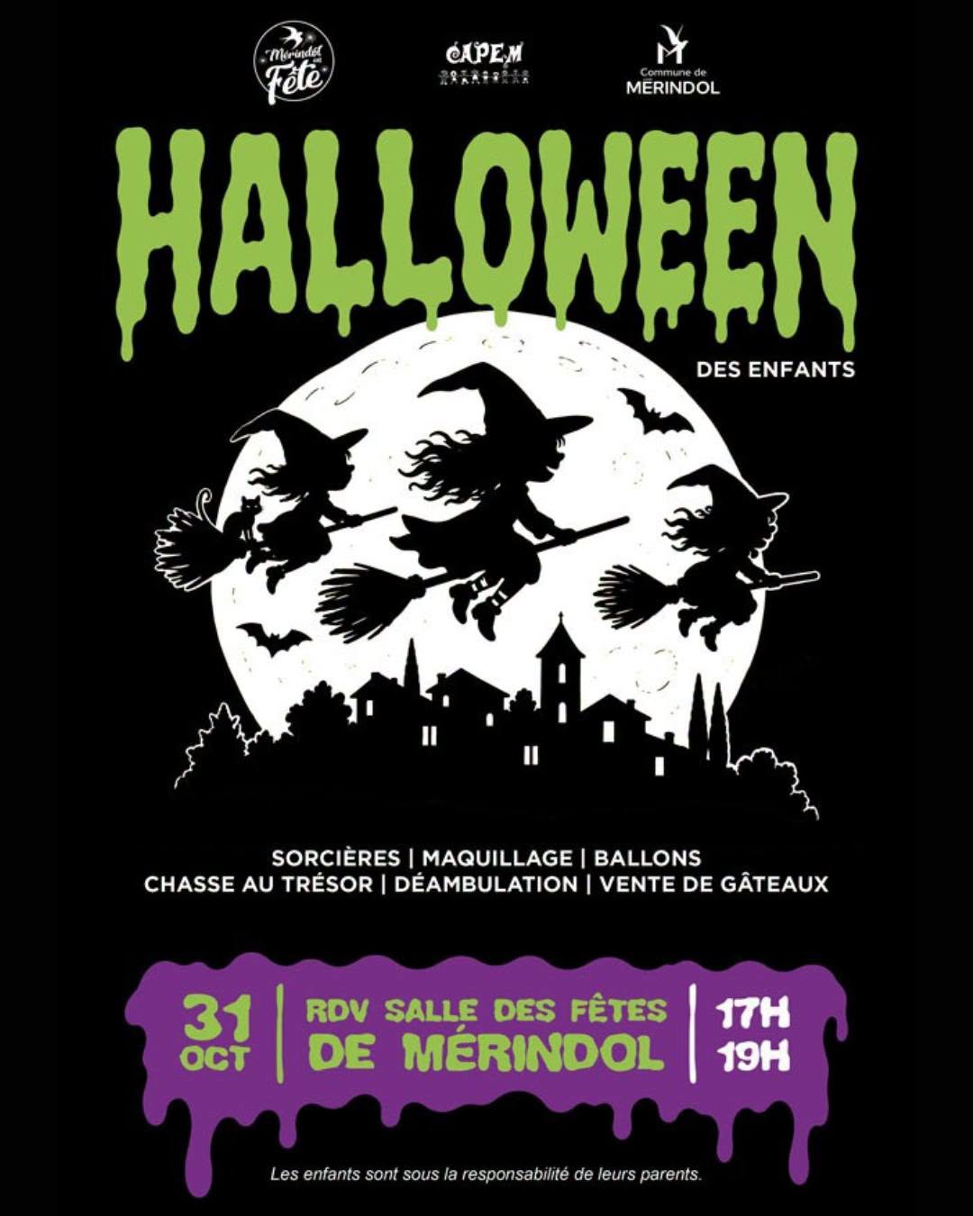 Halloween des enfants à Mérindol le 31 octobre 2026 Affiche Halloween des enfants à Mérindol le 31 octobre 2026