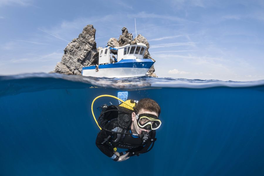 Espace Mer Club de plongée Hyères presqu'île de Giens Tour Fondue